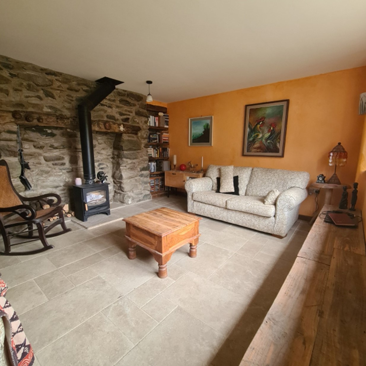 Cosy living room with stove